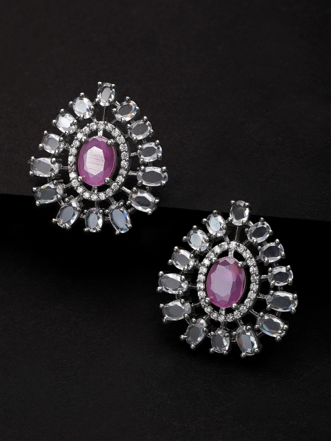 

Rubans White & Red Polki Studded Handcrafted Contemporary Studs