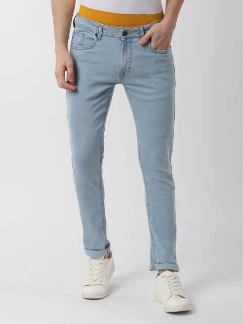 

Peter England Casuals Men Blue Slim Fit Mid-Rise Clean Look Jeans