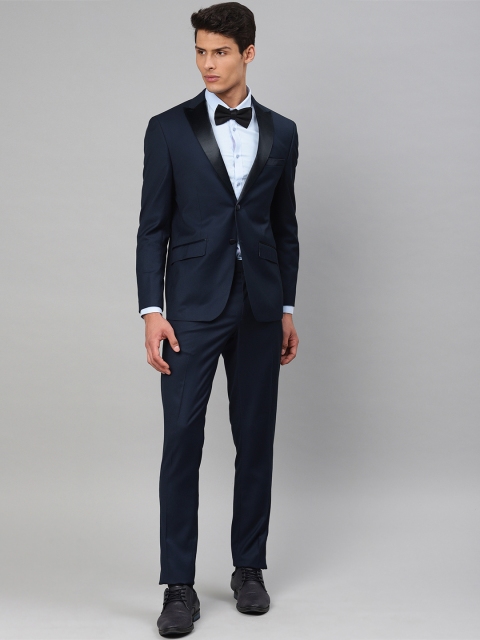 

Peter England Men Navy Blue Solid Neo Slim Fit Single-Breasted Party Suit