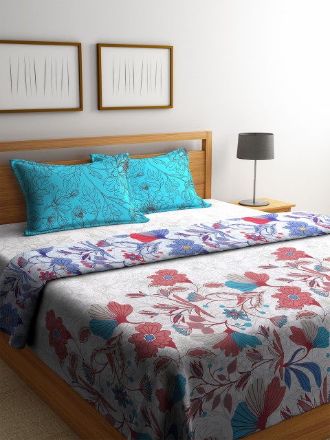 

CORE Designed by SPACES Blue Floral Print Bedding Set