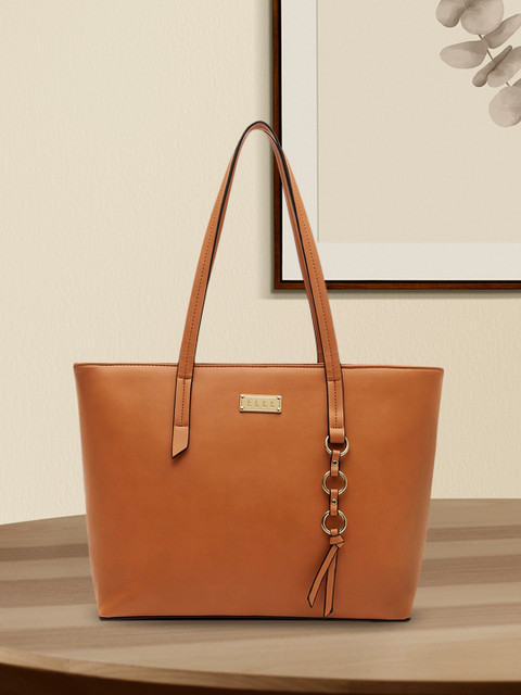 

ELLE Brown Solid Shoulder Bag