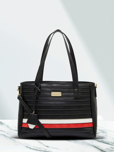 

ELLE Black Textured Shoulder Bag