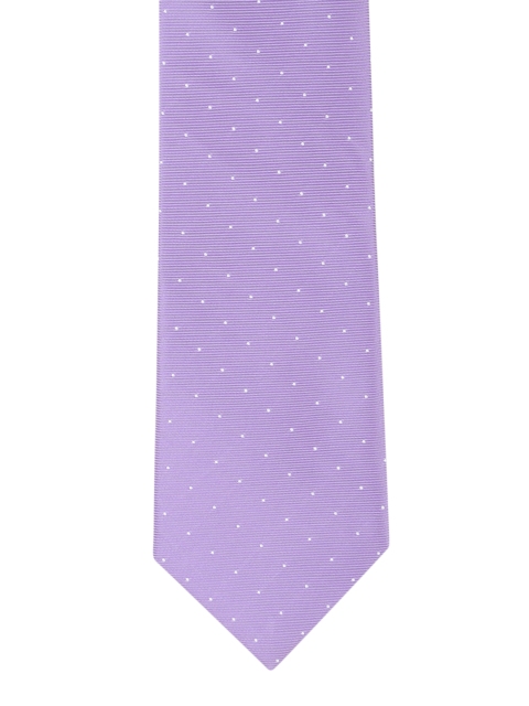 

Louis Philippe Lavender Woven Design Silk Broad Tie