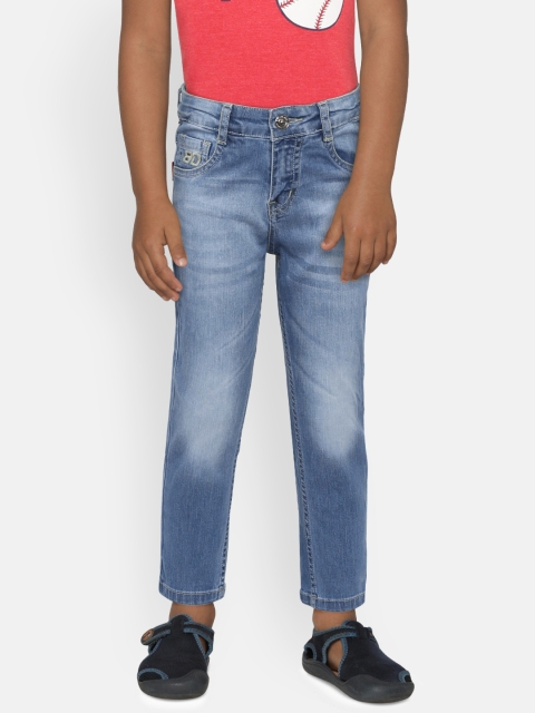 

Gini and Jony Boys Blue Slim Fit Mid-Rise Clean Look Stretchable Jeans
