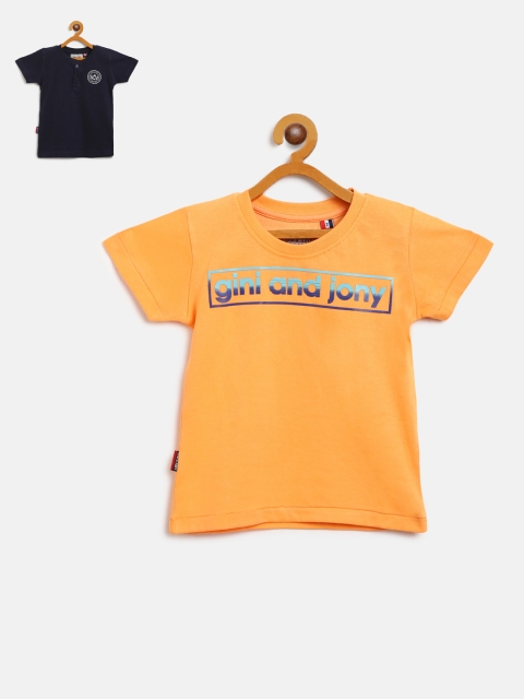 

Gini and Jony Boys Pack of 2 T-shirts, Orange