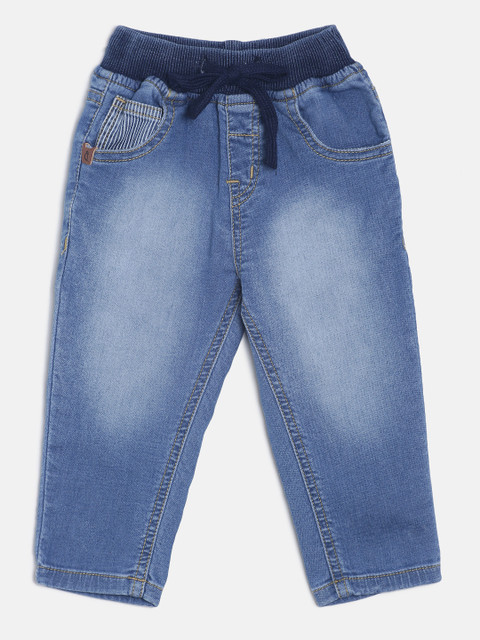 

Gini and Jony Boys Blue Regular Fit Mid-Rise Clean Look Stretchable Jeans