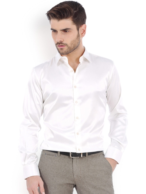 

Basics Off-White Slim Fit Shirt
