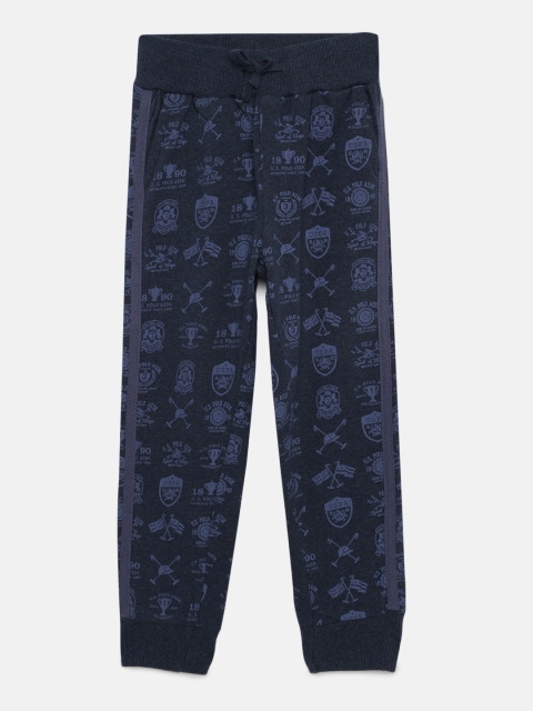 

U.S. Polo Assn. Kids Boys Blue Printed Joggers, Na