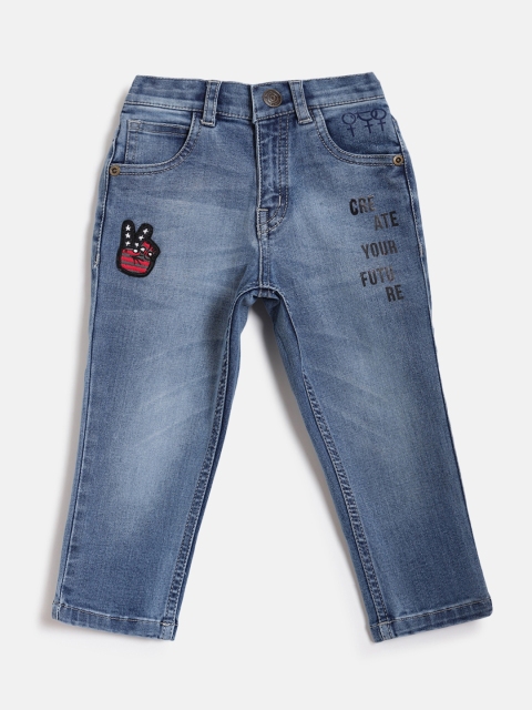 

Gini and Jony Boys Blue Regular Fit Mid-Rise Clean Look Stretchable Jeans
