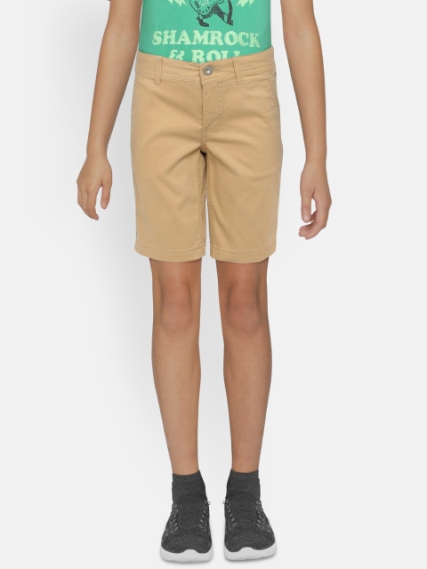 

Tommy Hilfiger Boys Beige Solid Regular Fit Chino Shorts