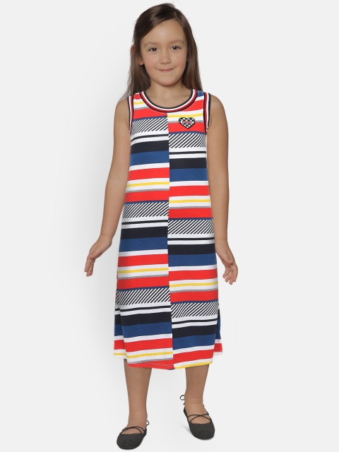 

Tommy Hilfiger Girls Printed Blue A-Line Dress