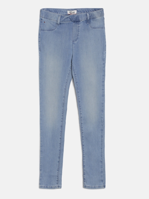 

Tommy Hilfiger Girls Blue Washed Skinny Fit Denim Jeggings