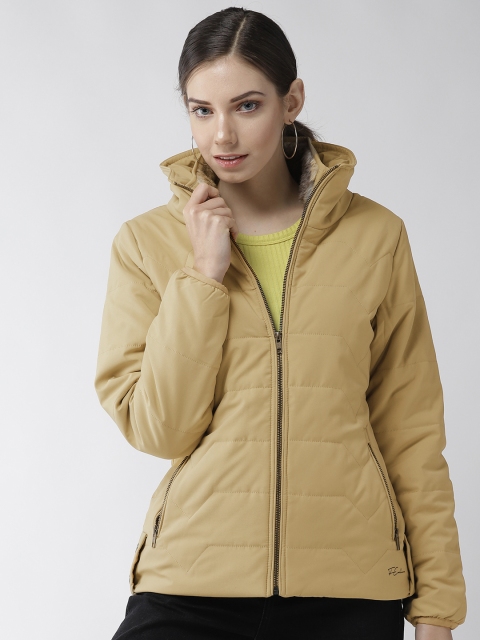 

Fort Collins Women Khaki Solid Padded Jacket