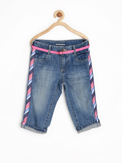 

Tommy Hilfiger Girls Blue Slim Fit Denim Capris