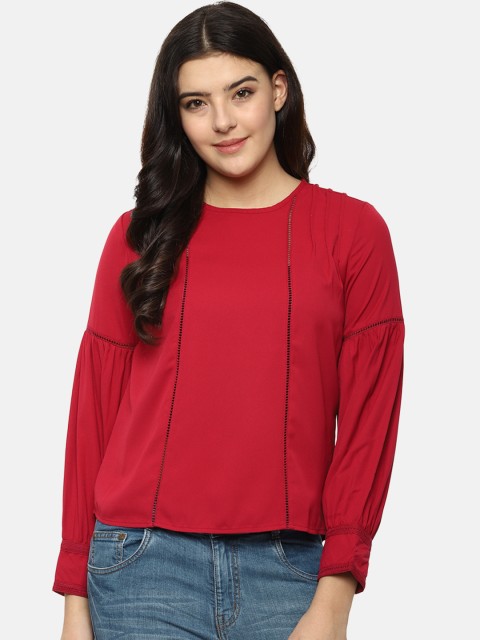 

Van Heusen Woman Women Red Solid Top