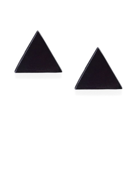 

Peora Black Triangular Studs