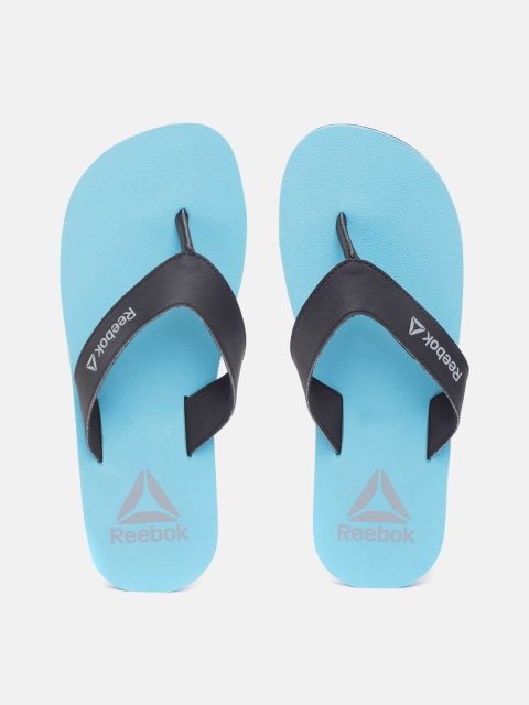 

Reebok Men Black & Blue Supersoft LP Solid Thong Flip-Flops