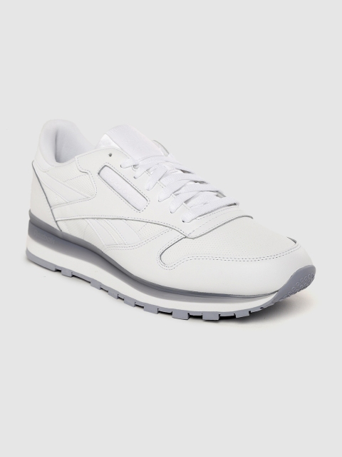 

Reebok Classic Men White Perforated Leather Sneakers