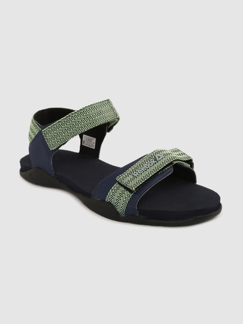 

Reebok Men Navy Blue & Green Z Striker LP Sports Sandals