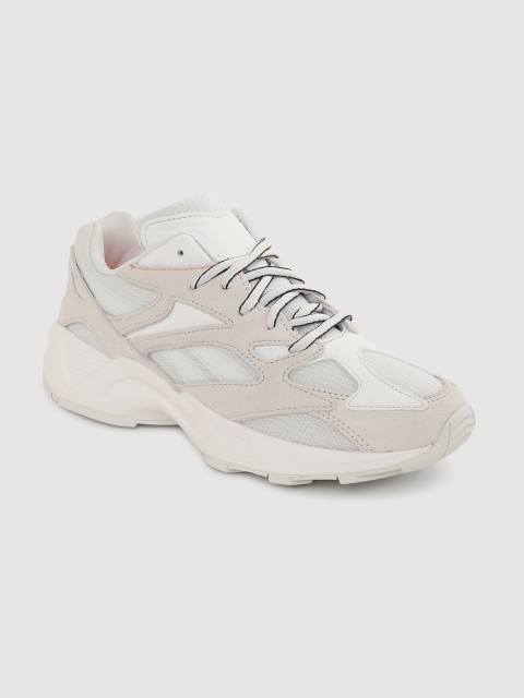 

Reebok Classic Women White & Grey Aztrek 96 Translucent Sneakers