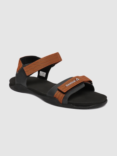 

Reebok Men Grey & Orange STRIKER Sports Sandals