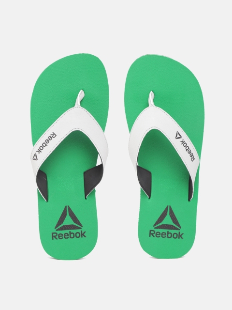 

Reebok Men Grey & Green Solid Thong Flip-Flops