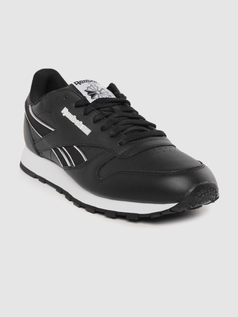 

Reebok Classic Men Black Leather Vector Sneakers