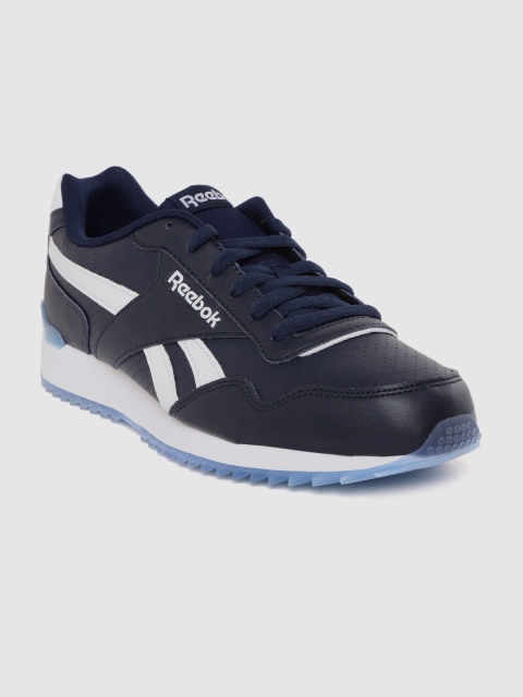

Reebok Classic Men Navy Blue Royal Glide RPLCLP Perforated Sneakers