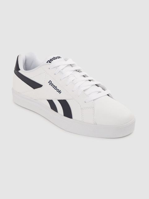 

Reebok Classic Unisex White Royal Complete 3.0 Low Leather Solid Sneakers