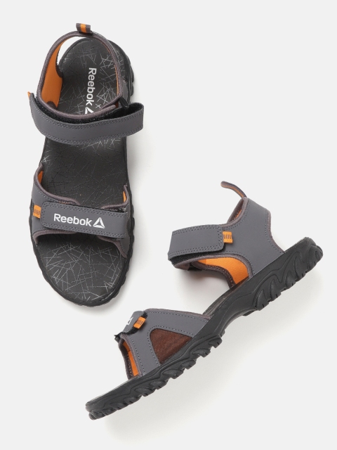 

Reebok Men Charcoal Grey Solid AZTRIX LP Sports Sandals