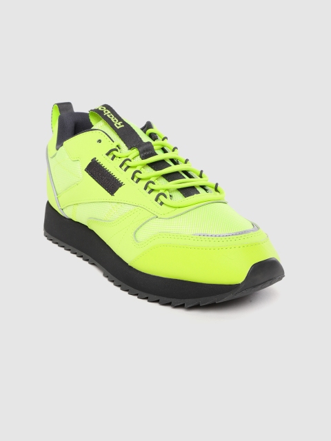 

Reebok Classic Women Fluorescent Green Ripple Trail Sneakers