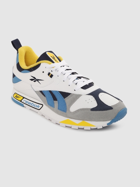 

Reebok Classic Unisex White & Grey Leather RC 1.0 Colourblocked Sneakers
