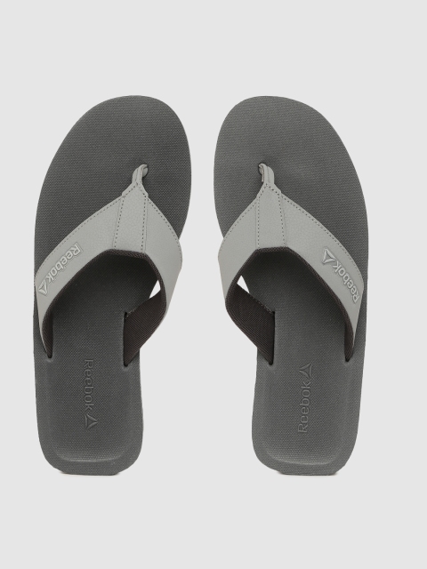 

Reebok Men Grey BARBADOS LP Solid Thong Flip-Flops