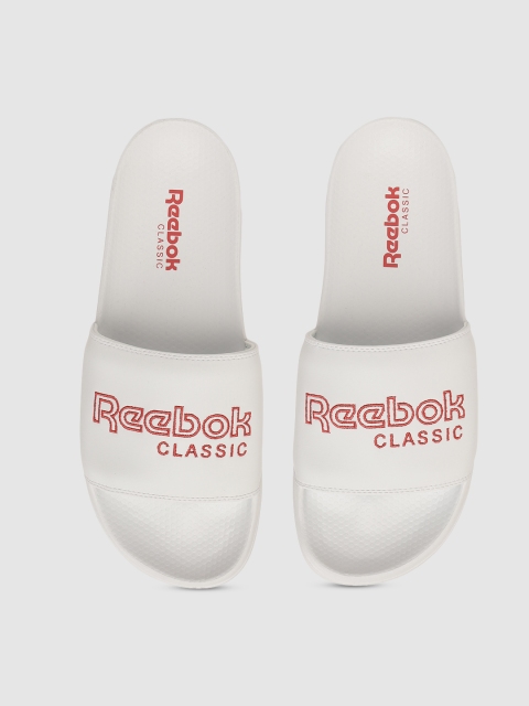 

Reebok Classic Unisex White Embroidered Classic Sliders
