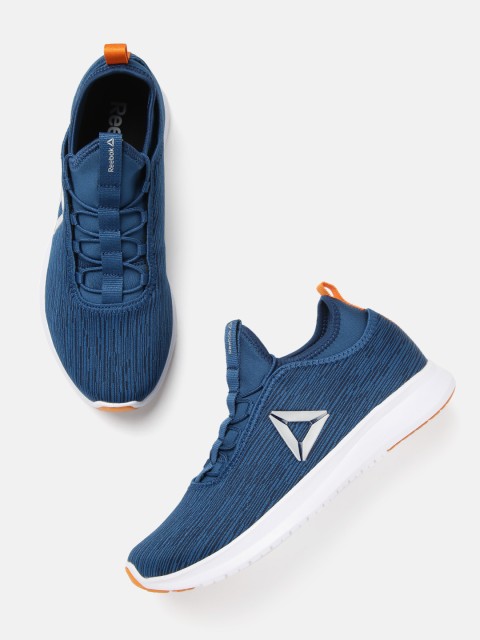 

Reebok Men Blue Woven Design Pro Lite Running Shoes