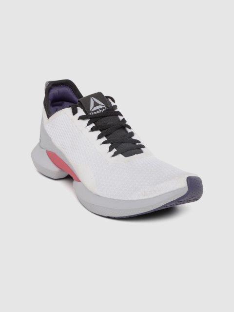 

Reebok Women White & Grey Interrupted Sole Running Shoes