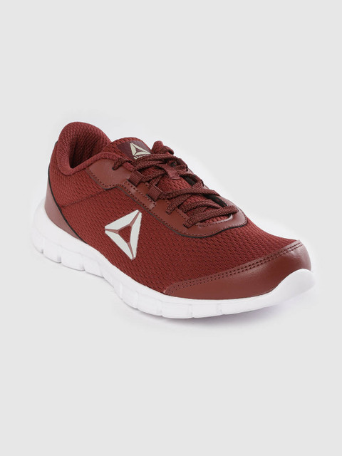

Reebok Women Brick Red LUX LP Woven Design Running Shoes