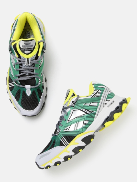 

Reebok Unisex Black & Green DMX Trail Shadow Colourblocked Running Shoes