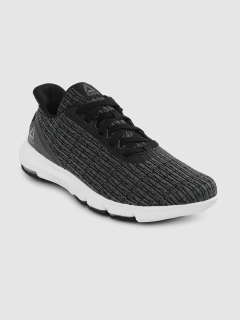 

Reebok Men Charcoal Grey Woven Design Cloudride DMX 4.0 Walking Shoes