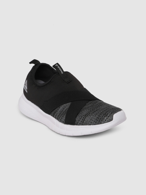 

Reebok Women Grey & Black Tread Leap Slip On Walking Shoes