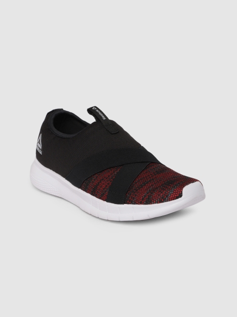 

Reebok Women Red & Black Tread Leap Slip On Walking Shoes