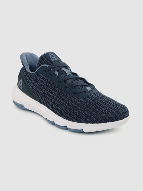 

Reebok Men Navy Blue Woven Design Cloudride DMX 4.0 Walking Shoes