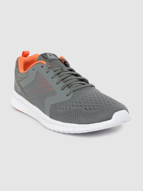 

Reebok Men Grey & Orange Sublite Prime Running Shoes
