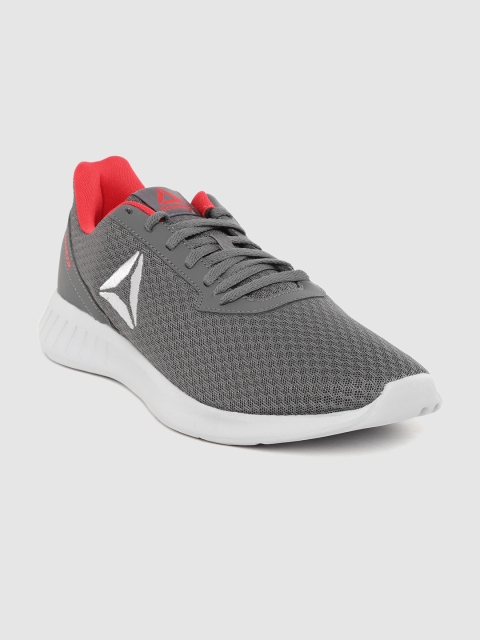 

Reebok Men Grey Woven Design Lite Running Shoes