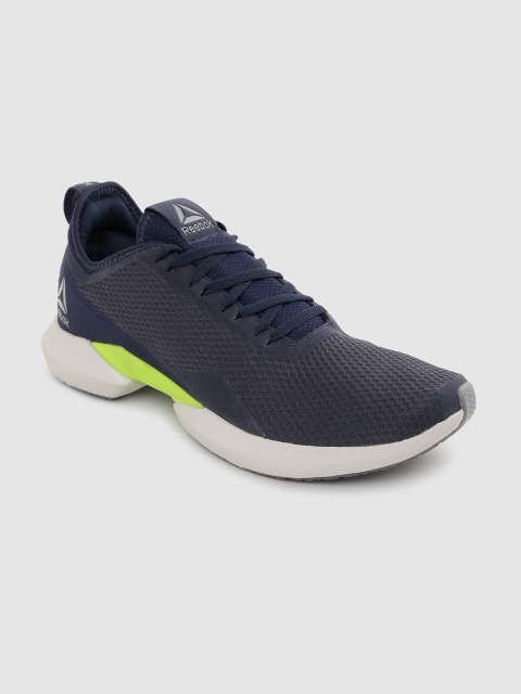 

Reebok Men Navy Blue Solid Interrupted Sole Running Shoes