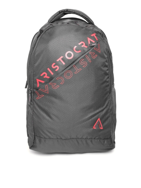 

Aristocrat Unisex Charcoal Grey Printed Laptop Backpack