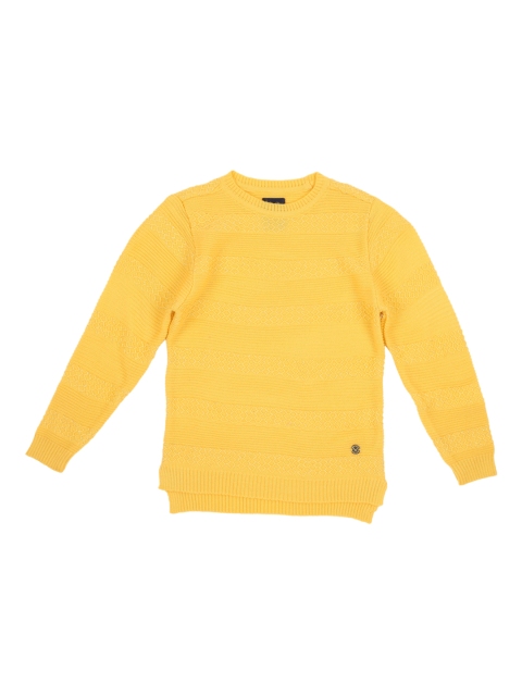 

Allen Solly Junior Girls Yellow Self Design Sweater