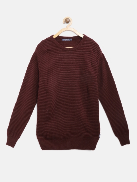 

Wingsfield Boys Burgundy Striped Sweater