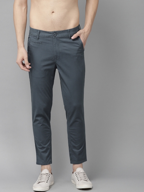 

Roadster Men Blue Regular Fit Solid Chinos