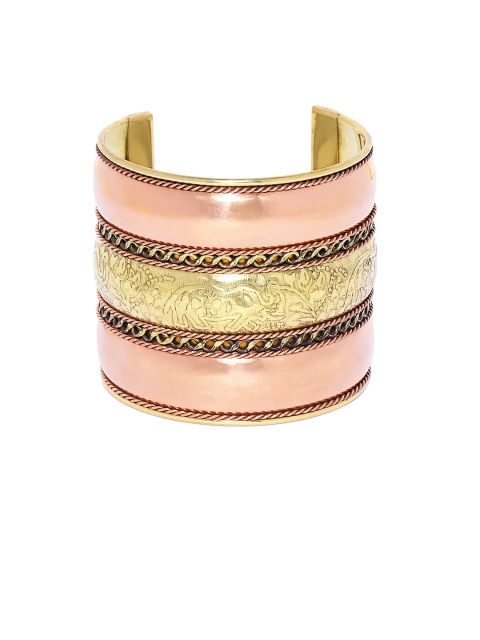 

Golden Peacock Gold-Plated Cuff Bracelet